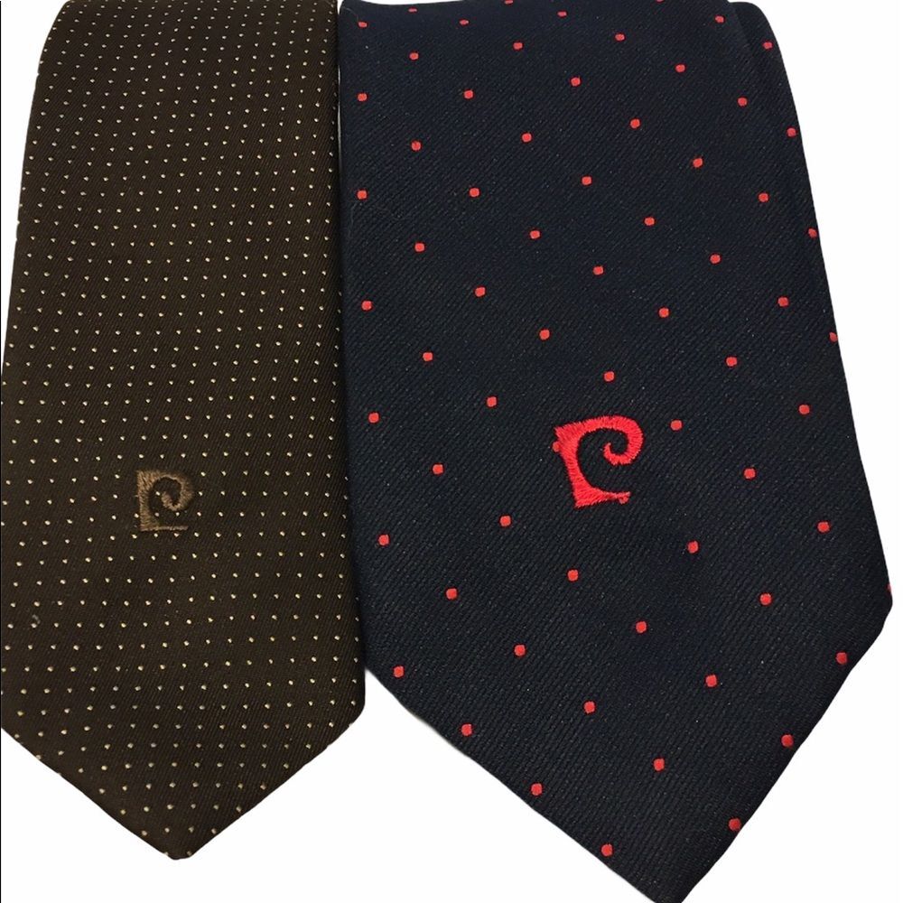 Vintage Pierre Cardin Neckties Imported Polyester